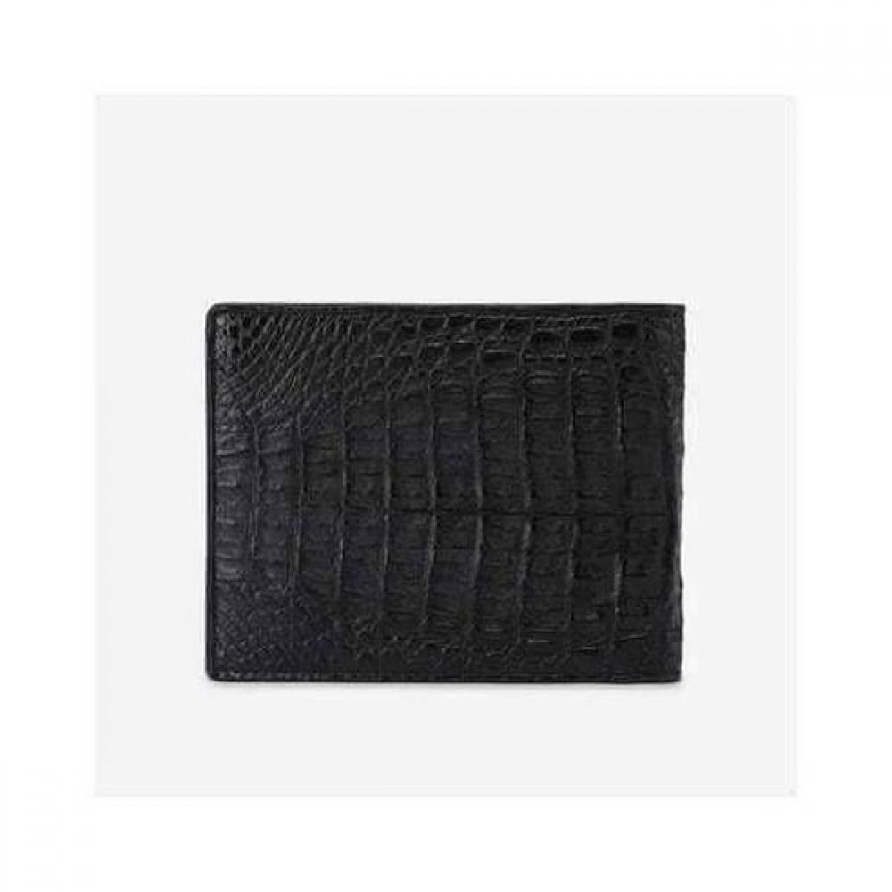 Daks Crocodile Leather Wallet Black Dbwa6f713bk