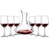 Red Wine Glasses Set Household Wine Decanter Wine Glasses Luxurious European- Glass Wine Goblet