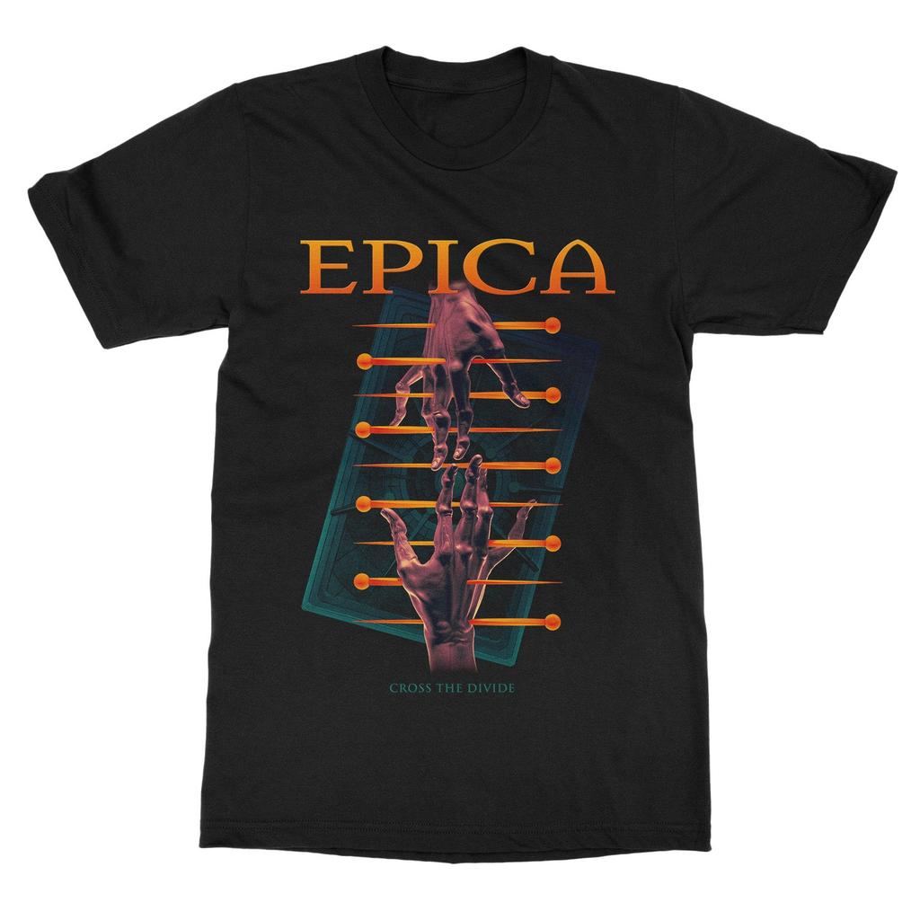 Футболка с принтом группы Epica THE QUANTUM ENIGMA Хлопковая графическая футболка Унисекс Женская Летняя уличная одежда Топ