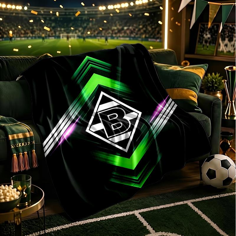 Monchengladbach Emblem Blanket Lightweight Ideal Bedding Blanket Perfect for Travel, Camping, Living Rooms, Offices, Sofas, Fan Christmas gift