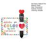 Valentine's Day Pen Card Gift Set Multicolor Ballpoint Pen with Heart Message Cards Retractable Colorful Pen for Students Classmates Office Exchange