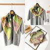 65 * 65 Four Seasons Available New Women'S Small Square Scarf, High Grade Letter Printed Scarf, Professional Scarf, Satin Scarf
