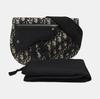 [Pre-Owned] Saddle Monogram Embroidered Leather Saddle Bag - Very Good #CE4WGB