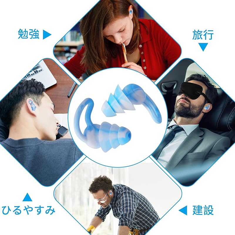 Ear Plugs for Sleeping Sound Insulation with Eye Mask Plane Study Work Noise Countermeasures For Live Ear Plugs Reusable Sound Insulation Value 32dB 2