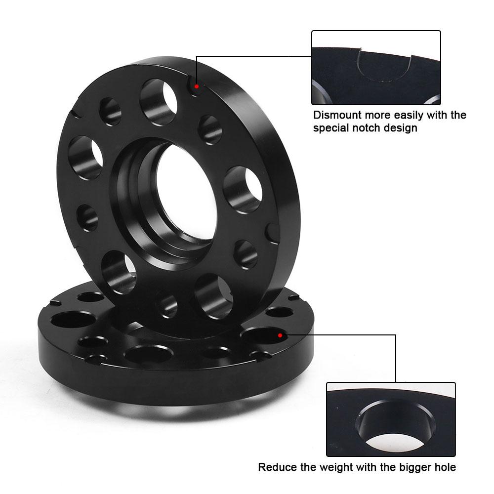 20mm 5x112 Hub Centric Wheel Spacers 66.6mm Bore M14x1.25 Tapered Bolts for BMW X5 G05 X7 G07 2018+ Mini with Ball Bolts