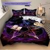 3pcs Witchcraft Symbol Bedding Set, Includes 1 Comforter + 2 Pillowcases, Without Pillow Inserts, Soft Comfortable, Lightweight Breathable,