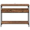Console Table with Shelf Reclaimed Wood Look 100 x 29 x 75 cm Wood Based Material