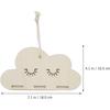 EW Nordic Style Solid Wood Cloud Style Accessories Princess Hairpin Hair Band Bow Storage Pendant DIY Accessories Bag