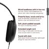 Panasonic Lightweight Wired Headphones with Sound and XBS Extra Long for Mobile Phones and Laptops Over-Ear Microphone, Bass, Cord, 3.5mm Jack, -