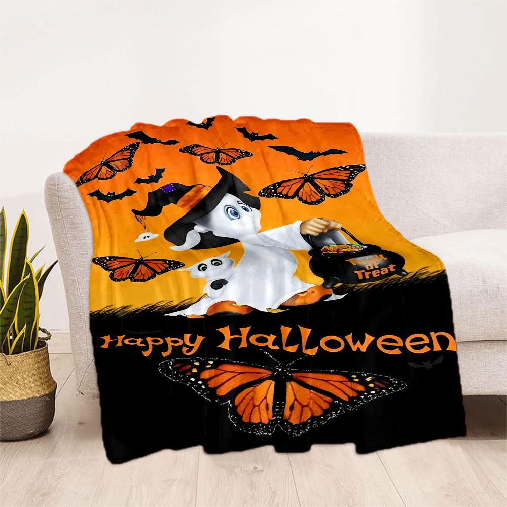 Halloween 45 Blanket Soft & Cozy Suitable for Bed Picnics Bedding for All Seasons Modern Style Ideal Gift for Friends Family Couples Picnic