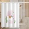 Bathroom Thickened Waterproof Curtain Mildew Proof Shower Curtain Shower Partition Curtain Shower Curtain Bathroom Curtain Free Perforation