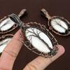 Scolecite Handmade Copper Wire Wrap Tree Of Life Pendant 3.35" L0B77