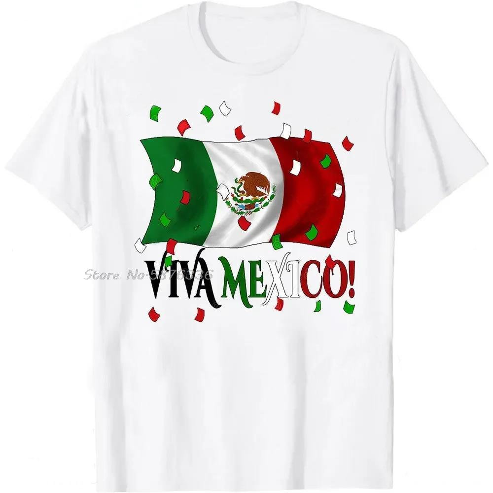 Графическая футболка к Дню независимости Мексики Орел Мексики Viva Mexico Графическая футболка Топы с круглым вырезом Футболки Унисекс Оверсайз Футболка