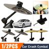 Mini Drum Colliding With Cymbal Universal Car Crash Cymbal Automotive Vent Decoration Car Interior Accessories Mini Drum Cymbals