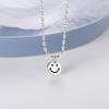 Cute Smiling Face Pendant Necklace Niche High-end Sense, Sweet and Cool Girl Collarbone Chain Personality Trend