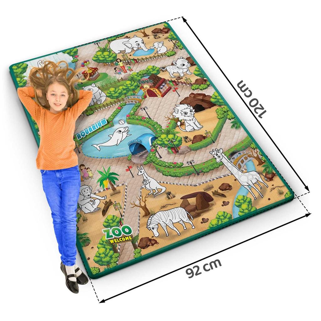 Ricokids Rk-344 Foam Mat For Coloring, Rolled, 120 X 90 X 0.3 Cm