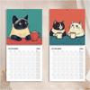 2025 Wall Calendar Cat Design Monthly Hangable Wall Calendar 12 Months 2025 Monthly Weekly Planner Calendar For Bedroom Office