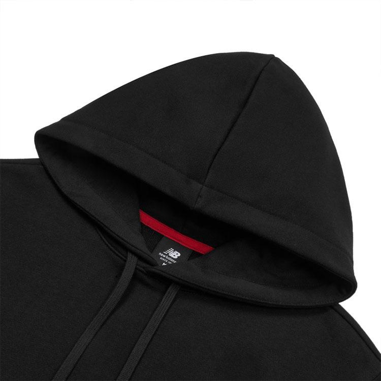 New Balance Sweatshirts Men's Black Hooded Moderate Regular AMT21351-BK