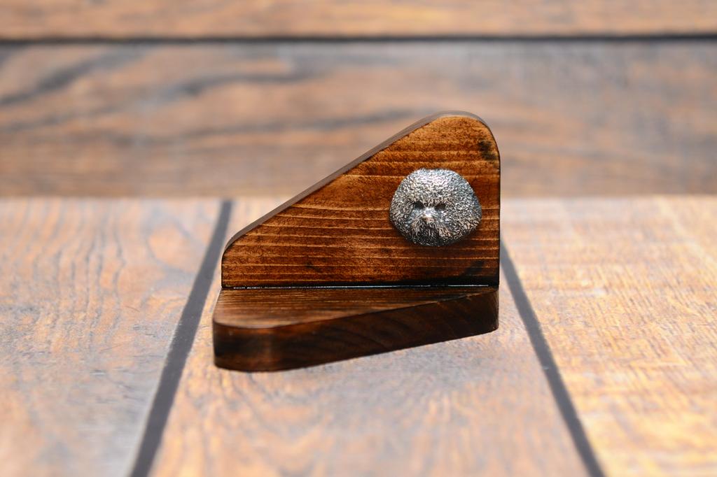 Bichon Frise, Tenerife Dog - Drewniany Świecznik Z Psem, Podstawka Pod Tealight, Miejsce Pamięci Psa Marki Art-Dog