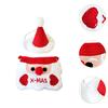 Holiday Pet Bandana Scarf with Knitted Christmas Bib and Santa Hat Polyester Accessory for Puppy Dog Xmas Photo Props
