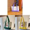 Trader Joes Canvas Tote Bag With Striped Design For Daily Use Womens Fashion