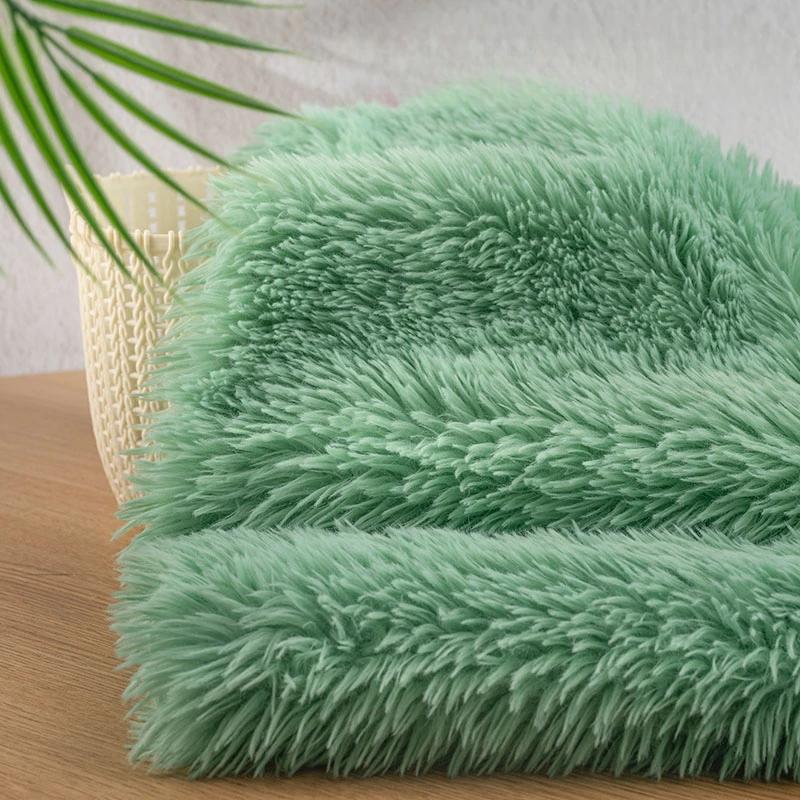 50x160cm Imitation Rabbit Fox Animal Costume Fursuit Fur Plush Fabric Counter Display Background Plush Fabric DIY Handmade