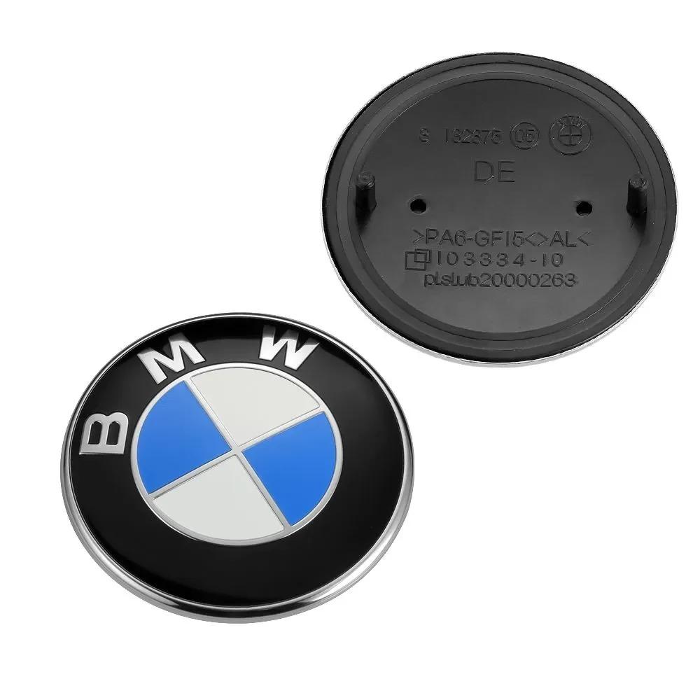 74mm 82mm Car Logo Front Hood Rear Trunk Emblem For BMW F10 F11 F20 F30 X3 X4 X5 X6 X7 E46 E36 E39 E60 E53 E87 E90 G30 G20 G02 xl0