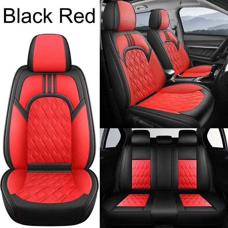Высококачественная 3D универсальная накидка на автомобильное сиденье из искусственной кожи для MITSUBISHI Outlander ASX Eclipse Lancer Pajero Автоаксессуары