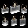 PVC with Handles Decor Gift Wrapping Frosted PP Bags Translucent Tote Package