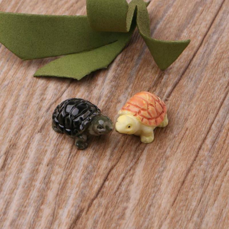 10 шт. Черепаха миниатюрный DIY цветочный горшок маленькая черепаха мох микро ландшафт суккулентный орнамент декор