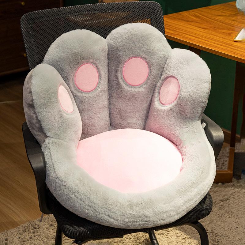Plush Cat Claw Half-Enclosed Chair and Car Seat Cushion