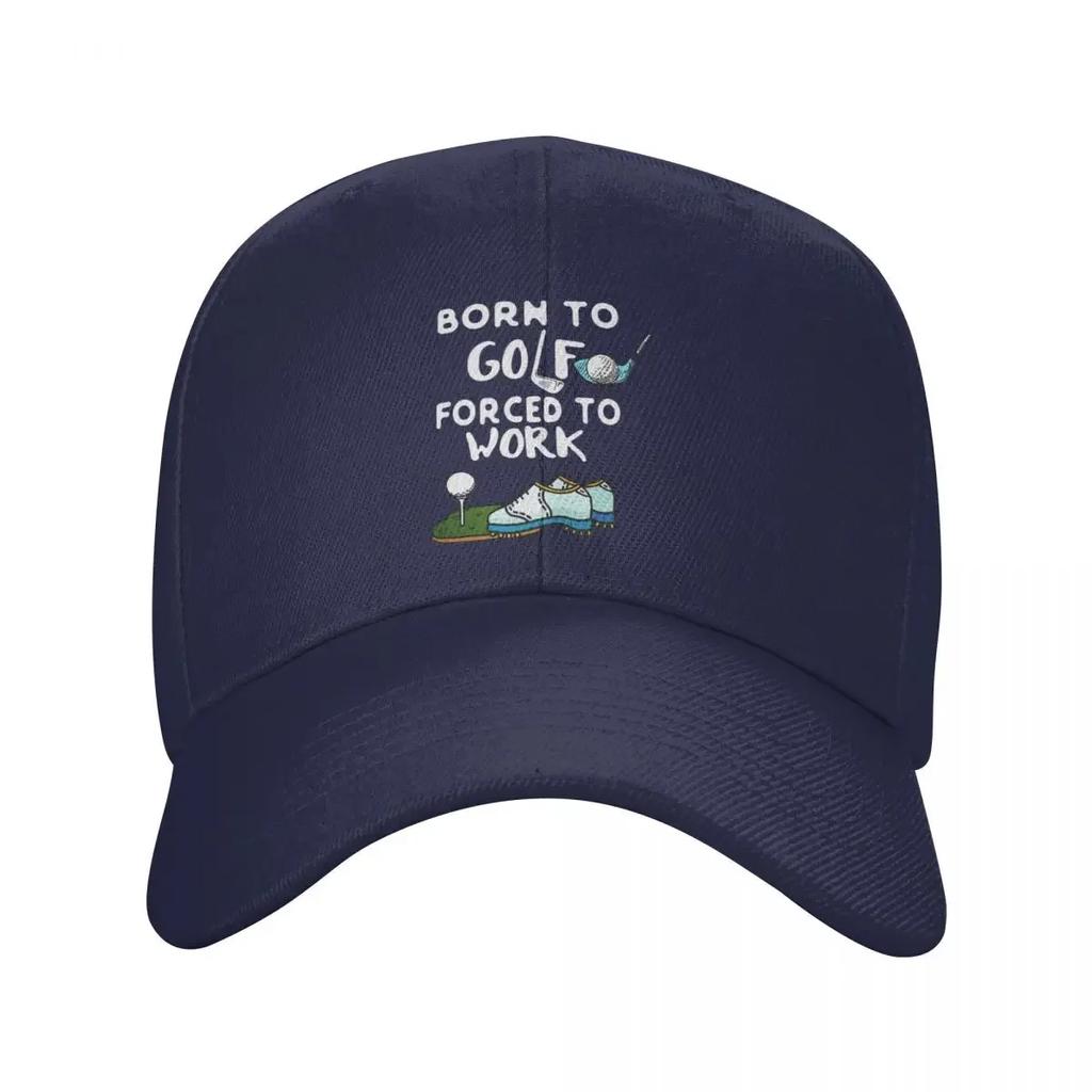 Personalized Born To Golf Forced To Work Baseball Cap Hip Hop Women Unisexs Adjustable Dad Hat Summer Snapback Hats