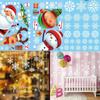 Xmas Merry Christmas New Year Santa Claus Window Sticker Murals Home Decals Christmas Wall Stickers
