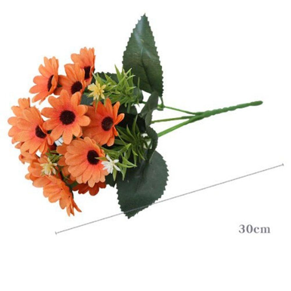 15 Heads Simulated Decorative Daisies Multicolors Chrysanthemum False Flower  Home Decoration
