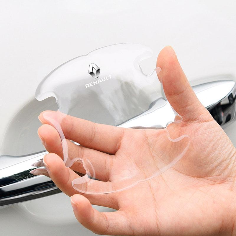 4 шт./компл. Защитная наклейка на ручку двери автомобиля Автостайлинг Для Renault Dacia Megane Clio Captur 2 3 4 Fulence Kadjar Duster Captur Logan Borui