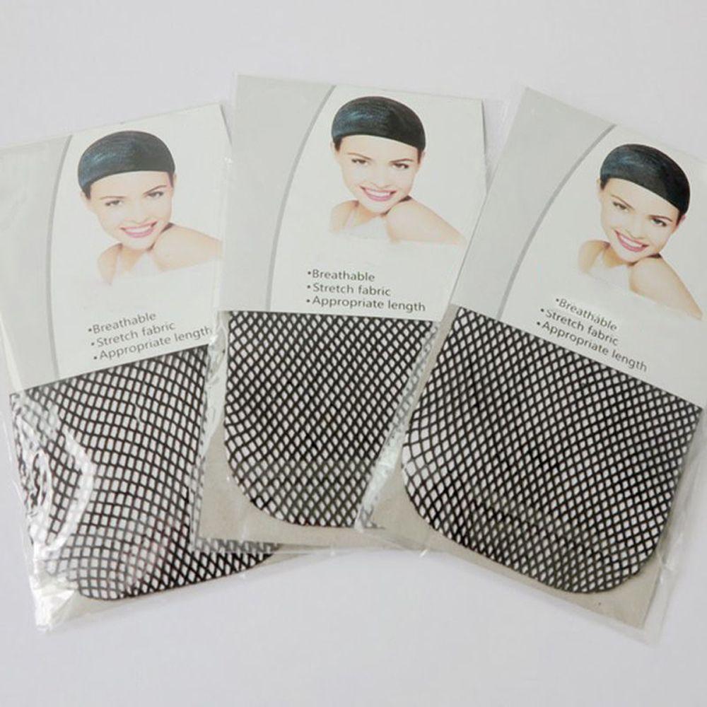 Stretch Black/Nude Nylon Bald Cap Snood Hair Mesh Wig Stocking