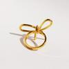 New Metal Wind Bow Ring Sweet Cool Delicate Line Knotted Index Finger Ring Women'S Jewelry 757
