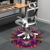 1pc Raccoon Mandala Office Round Area Rug, Indoor Mat Suitable ForOffice, Under Office Chairs Bedroom Living Room Home Decor, Room Deco, n35