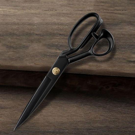 High Carbon Steel Tailor Scissors Sharp Blade Metal Fabric Scissors Multipurpose Dressmaker Sewing Embroidery Faux Leather Craft Cutting Shears