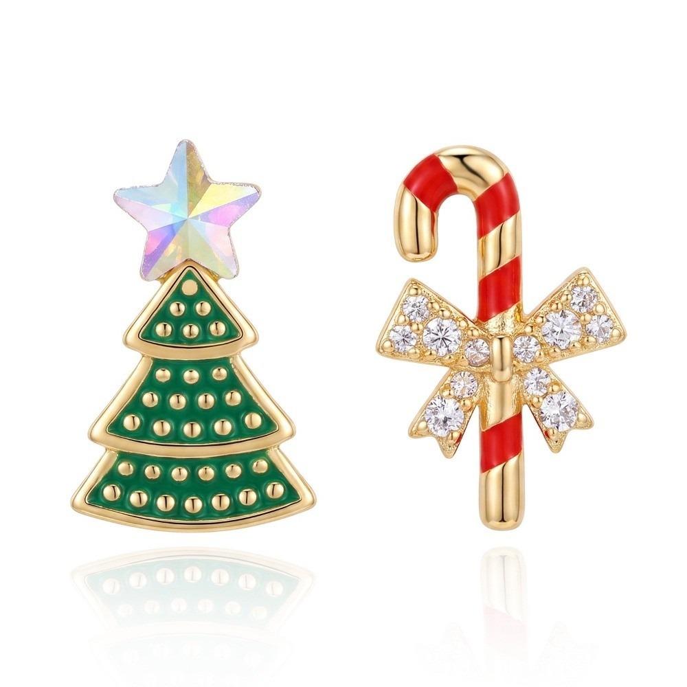 Christmas Tree Christmas Earrings Snowman Santa Claus Earrings Xmas Earrings Holiday Party