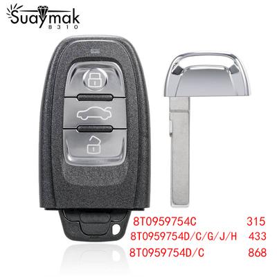 Дистанционный ключ для A4 S4 A5 S5 RS5 Q5 Quattro 315/433/868 МГц интеллектуальная карта/8T0959754/C/G 8K0959754D/H/J FSK