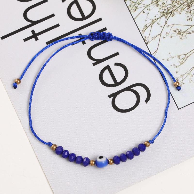 Маленький турецкий синий браслет от сглаза для женщин, ручной работы, веревочные бусины, браслеты, ювелирные изделия для девочек, подарок