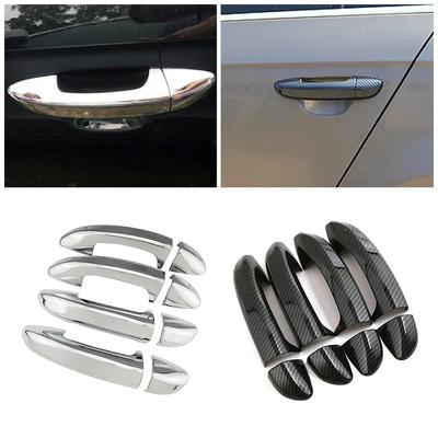 Для Volkswagen VW Passat B6 B7 2005-2015 углеродное волокно Ремонт Хромированная крышка дверной ручки Накладка Защитная наклейка Стайлинг автомобиля