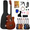 Акустическая гитара 38 дюймов Вводный курс Гитара для практики Тип Вводный курс Гитара для практики Набор из 14 предметов Простые инструкции Гитара для практики для начинающих