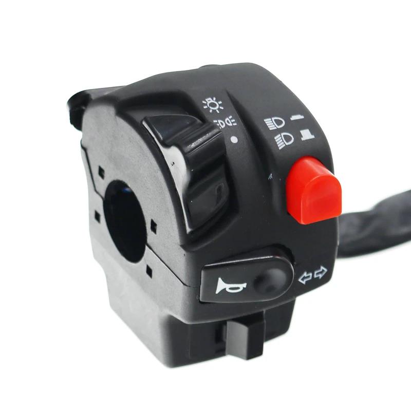 MotoLovee 22mm Motorcycle Switches Motorbike Horn Button Turn Signal Electric Fog Lamp Light Start Handlebar Controller Switch