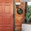2D Flat Aluminum Graduation-themed Wall Decoration Available in Multiple Sizes Features A Black and Gold Minimalist Graduation Cap Design Making It A