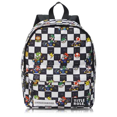 Рюкзак Mario Kart Kids Mario Luigi Goods Большая емкость B5 Storage Белый F [Заглавная роль]