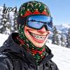 Маска на Рождественскую тематику Маска с лицом Санта-Клауса Смешной принт Балаклава Ветрозащитная Гейтор для шеи из волокна человеческого молока Покрытие для езды на велосипеде на открытом воздухе