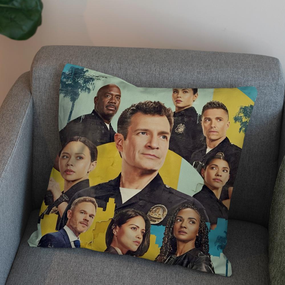 The RRookie L A TV SHOW Pillow Case For Car Sofa Decorative Home Doublesided Print Plush Square Throw Pillow Cushion Cover