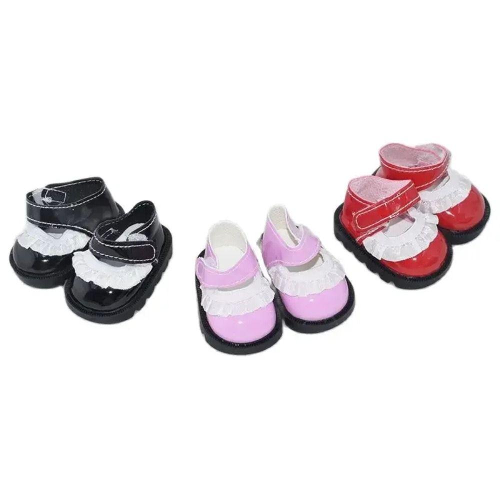 PU Leather PU Leather Bow Doll Shoes Boots Shoes Doll Shoes Boots Leather Shoes Dolls Clay Dolls